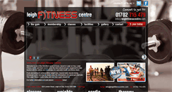 Desktop Screenshot of leighfitnesscentre.com