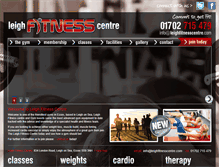 Tablet Screenshot of leighfitnesscentre.com